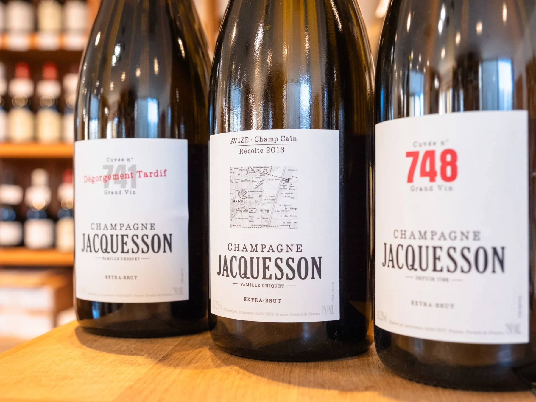 Trois cuvées de Champagne Jacquesson